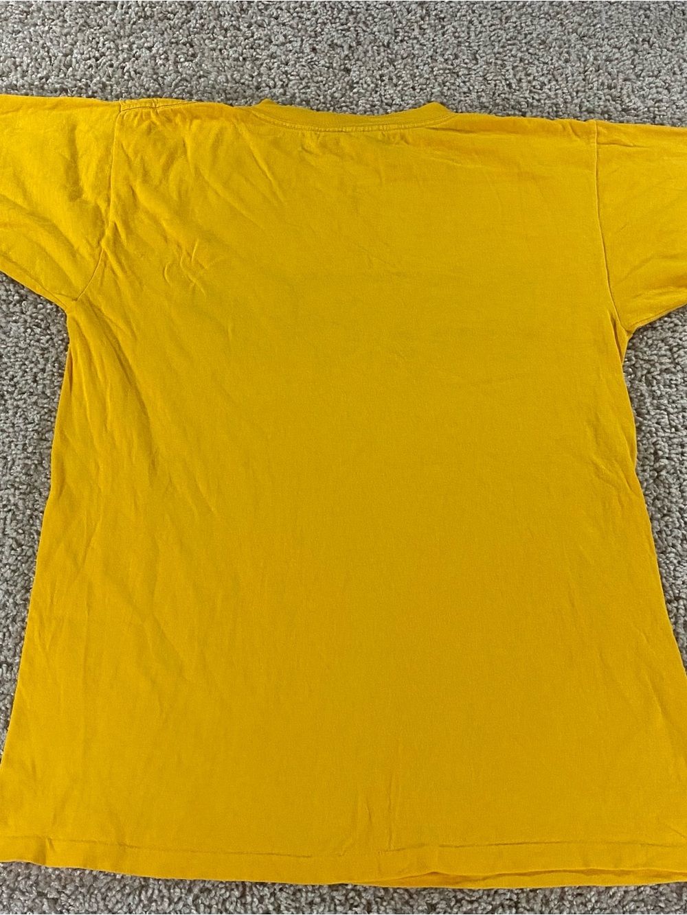 Vintage University of Oregon Yellow Green Shirt Medium Spell Out Collegiate M - Picture 8 of 8